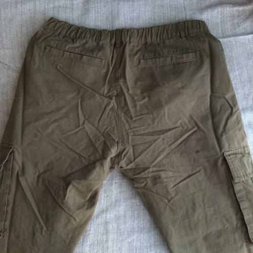 Frilivin cargo pants used, size L, olive green