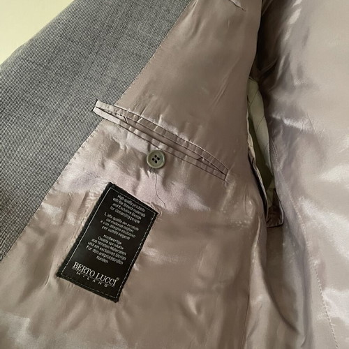 Berto Lucci jacket used, size L, black and grey