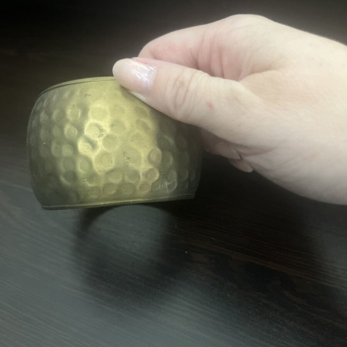 Wide gold-tone bracelet