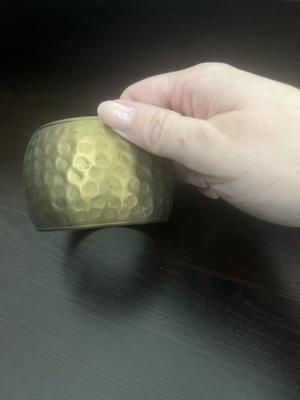 Wide gold-tone bracelet