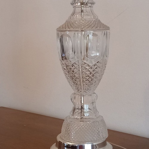 Vintage glass table lamp used