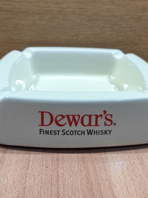 Dewar's White Label scotch whisky κεραμικό τασάκι μεταχειρισμένο