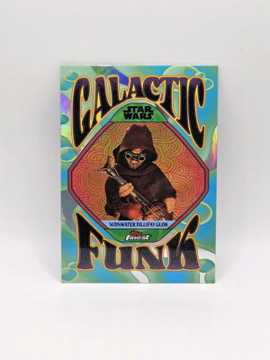 Topps Finest Starwars Galactic Funk Sudswater Dillyfay Glon σαν καινούργιο