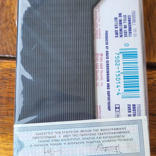 Supertramp Brother Where You Bound 1985 sealed cassette tape