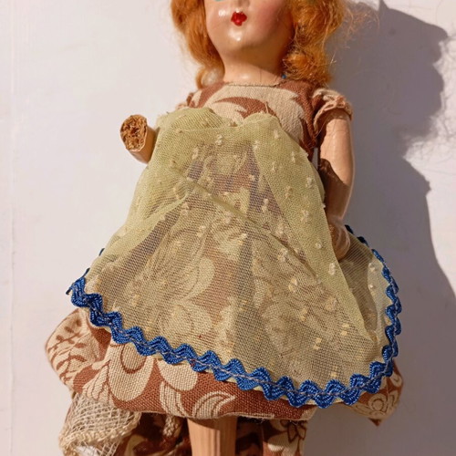 Vintage dolls used, American production, set of 6 pieces