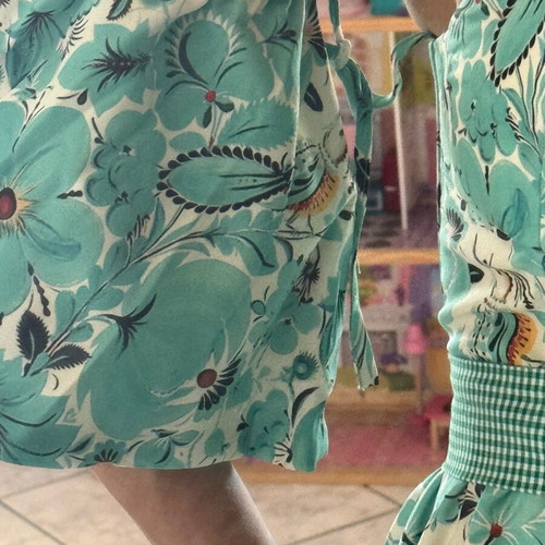 Karavan dress like new, green, size S with detachable sleeves