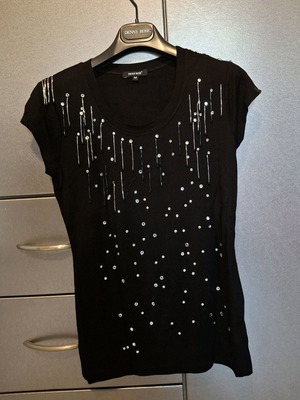 Denny Rose short-sleeve blouse like new, black, size M