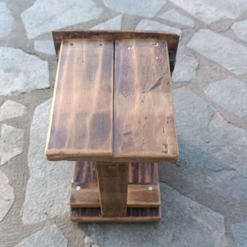 Roble wood stool new 31x23cm