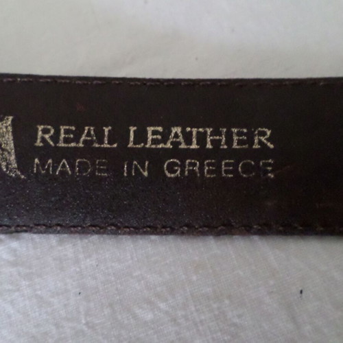 Women's leather belts set like new, brown, pack of 3