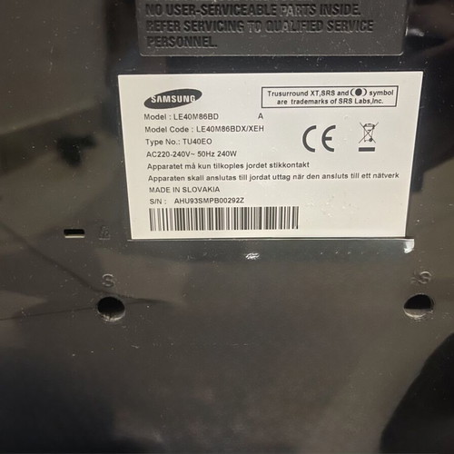 Samsung LE40M86BD 40'' TV used, excellent condition