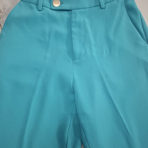 Toi&Moi turquoise high-waisted pants size S like new