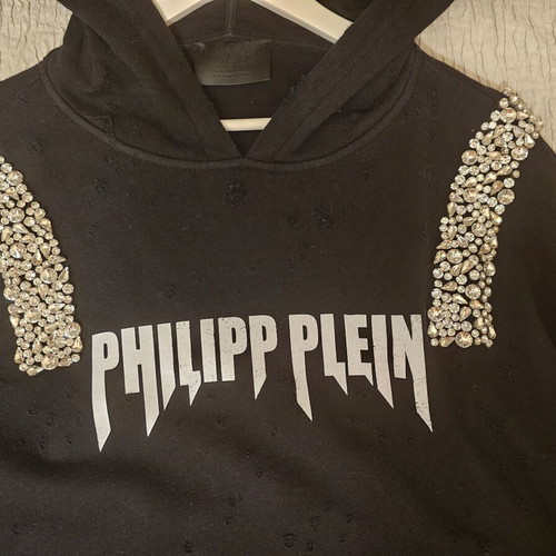 Philip Plein women's black hoodie like new, size L