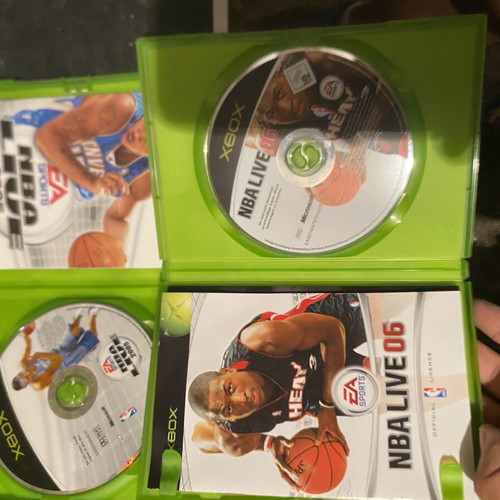 NBA Live 05 and 06 Xbox classic games CIB