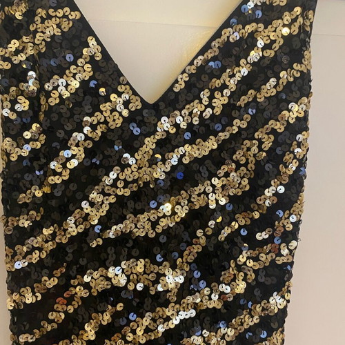 Mango black sequin jumpsuit like new, size L