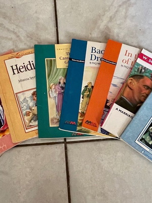 English books used, 8 readers levels A1-B1