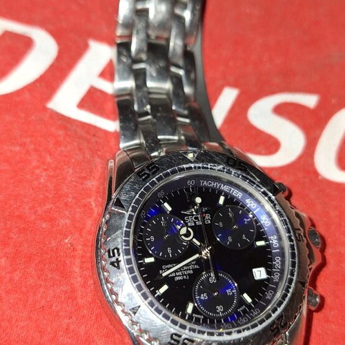 Sector SGE 650 Blue Dark Dial Chronograph Swiss ETA 251.262 used