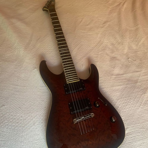 ESP LTD MH-250NT electric guitar, Dark Brown Sunburst