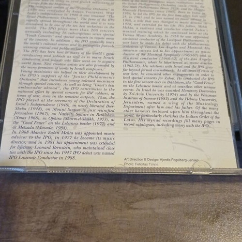 Mahler Symphony No.2 Resurrection CD used, conducted by Zubin Mehta