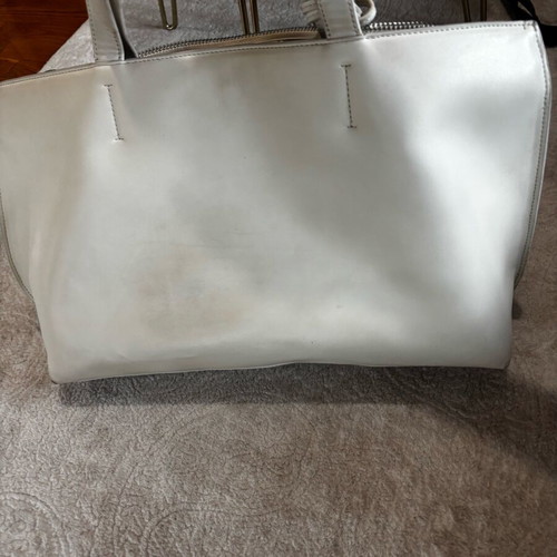 Calvin Klein handbag used, beige with wear on handles