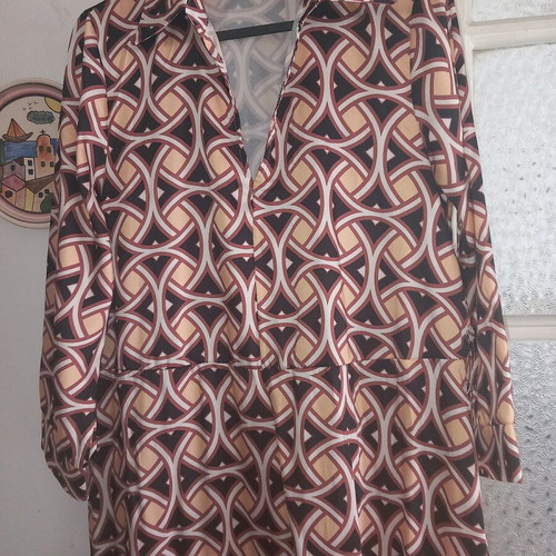 Lumina dress like new, loose fit, size S, black and brown