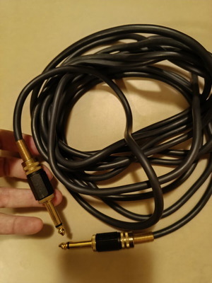 Καλώδιο audio jack 6,35 χιλιοστών 4,5 μέτρων σαν καινούργιο με χρυσή επίστρωση