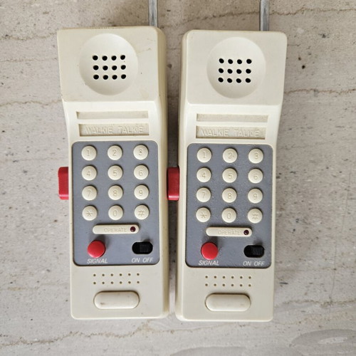 Boxer Combat Communicators toy walkie-talkie, 1980s vintage