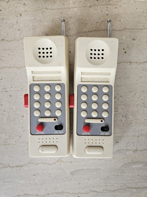 Boxer Combat Communicators toy walkie-talkie, 1980s vintage