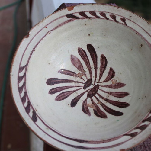 Tsanakkale handmade ceramic plate from Asia Minor