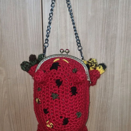 Crochet Frog Purse like new