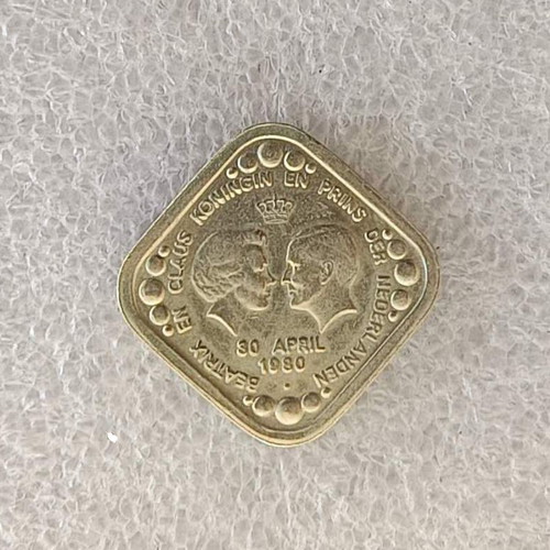 Netherlands 5 Cents Commemorative Coin Beatrix Inauguration 1980
