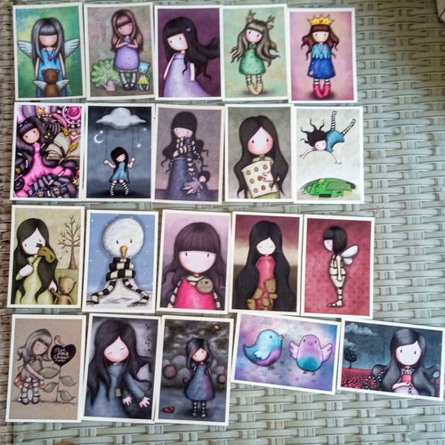 Santoro 2017 stickers like new with purple album and red album gift