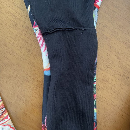 Women's bikini black with floral, like new, size S