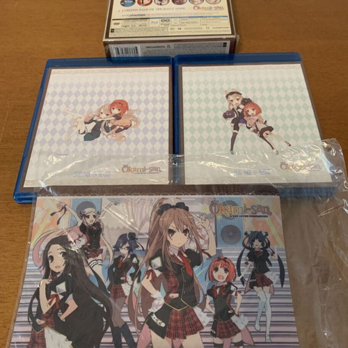 Okami San & Her Seven Companions Blu-Ray box set like new with mousepad
