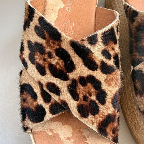 Platform shoes used, size 39, brown