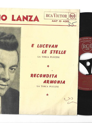 Mario Lanza E Lucevan Le Stelle συλλεκτικός δίσκος σε μιντ κατάσταση