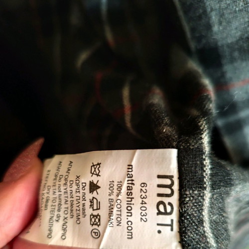 Mat Fashion black trench coat size M like new, cotton with wool lining