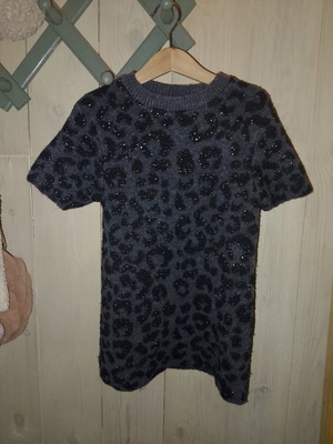 Zara dress 116cm for 6 years like new, black and gray
