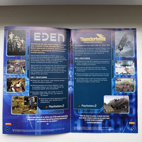 PS2 Booklet video games catalogue like new