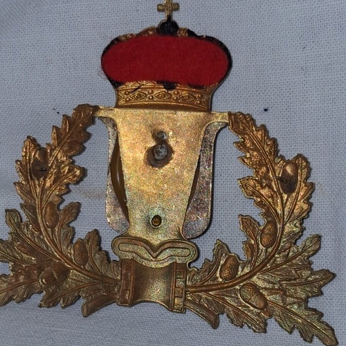 Greek Royal Army Metal Emblem with Enamel, circa 1940–1960