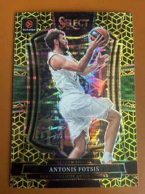 Panini Select Euroleague Antonis Fotsis #108 Premier Level Gold 1/10