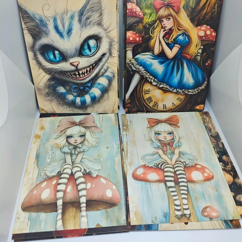 Alice in Wonderland set of 32 collectible postcards like new