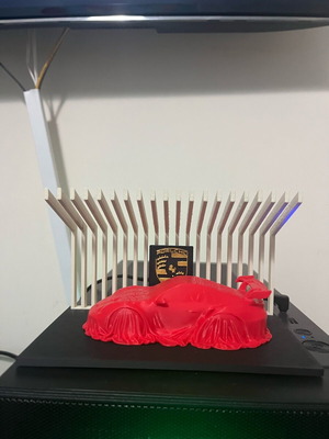 3D Printed Porsche Car Sculpture New