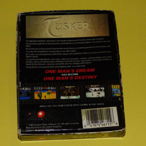 Tusker cassette for ZX Spectrum used
