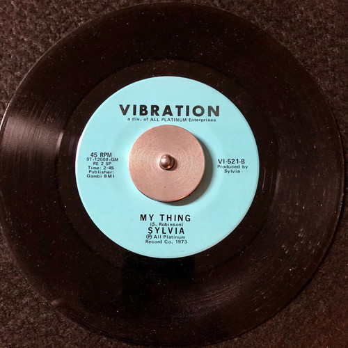 Sylvia Pillow Talk vinyl 7" 45 RPM single used, pop