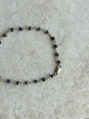 Spirito Rosa bracelet with anthracite beads like new