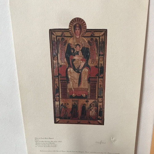 Limited Edition Art Print 222/350 "Madonna in trono con il Bambino"