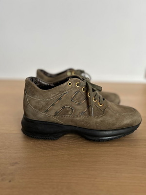 Hogan shoes oil color like new, size 36.5