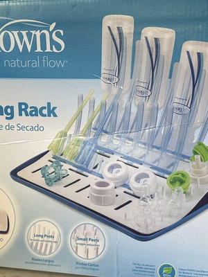 Dr. Brown's folding drying rack for bottles and baby accessories like new
