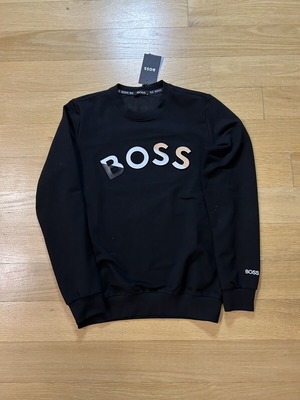 Boss black hoodie, size S