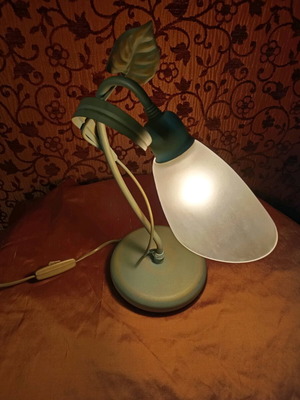 Copper oxidation lamp used, vintage table lamp